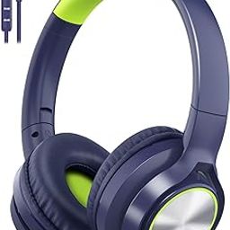 Voopwink Kids Headphones with Microphone, Wired Over Ear Headsets with Limited Volume 85dB/ 94dB for Boys Girls Teens Children Online School/Travel/iPad/Tablet/Cellphone-picture-18
