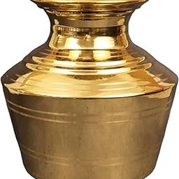 Putrika Traditional Handcrafted brass Kudam | Ghada | Water Pot | Pooja Kalash for Ceremonies| Theertha Kudam | Kumbha | Pithalai Kudam | Handi [Weight:660g Capacity: 2.5L] - Brass Kudam size (Medium)-image-67