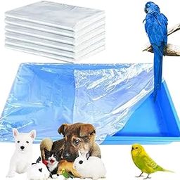VAYINATO® 50 Pcs(60 * 40 Cm) Disposable Cage Tray Liners – Transparent Waterproof Liner Covers for Pet Cages | Leak-Proof, Hygienic, Easy Clean Liners for Birds, Rabbits, Hamsters, Guinea Pigs-21