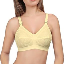 Women's Full Coverage Non Padded Non Wired Cotton Bra-image-36