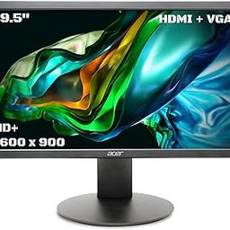 Acer K202Q 19.5 Inch HD+ 1600 X 900 Pixels LCD Monitor with LED Backlight I 200 Nits Brightness I VGA, HDMI Port with Inbox HDMI Cable I Eye Care Features I Tilt Option I Wall Mount Option I Black-image-31