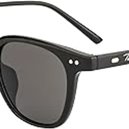 ted smith Men's Women's UV Protection Grey Lens Black Square Sunglasses-picture-6
