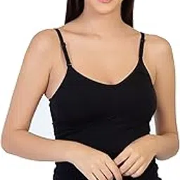 envie Women's Molded Cotton Camisole Girls Sweetheart Neck Slip with Adjustable Strap/Ladies Stylish Casual Cami Tank Top.-picture-13