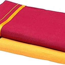 Premium colored cotton Dhoti - Pack of 2-image-98