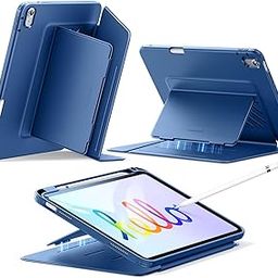 ESR for iPad (A16) 11th Generation Cover, iPad 11th/10th Gen Cover (2025/2022), Vertical Stand Case, Multi Stand Angles, Ultra-Stable Case with Pencil Holder, Flip Magnetic Series, Blue-20