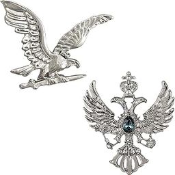 Combo of Flying Eagle-Shaped Wedding Brooch/Lapel Pin with Blue Crystals for Men (CO1105456R)-image-33