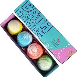 THE BODY BUCKET Aqua, Ylang Ylang, orange and lemongrass relaxing bath bombs - All Natural Handcrafted Aromatic Fragrance - Perfect Bath Gift for Kids, Men & Women– 65 gm each (Pack of 4)-15