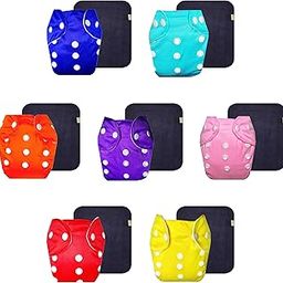 Dumbledo Lite Cloth Diaper with Black Insert (Pack of 7) | Soft & Gentle | Breathable | Travel Friendly | All-Day Wear | 3 Months – 2 Years | Unisex Baby-picture-26
