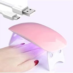 Life Line Equipments 6W LED UV Nail Polish Drayer, Mini Foldable Nail Lamp, Nail Polish Dryer Curing Lamp Light Portable, Gel Based Nail Polish For All Kind Of Nail Paints (Multi-Color)-84