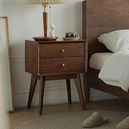 Leymo Furniture Wooden Modern sheesham Wood Finish Modern Bedside Table (Imperial Teak Polish) Four lags Modern Classic Bedside Table, nightstand.for livingroom Bedroom-28