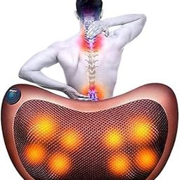 BLOKMELODY Deep Heal Shiatsu Pillow Massager with Infrared Heat – Full Body Pain Relief for Neck, Back & Shoulder – Car/Home Us-image-5