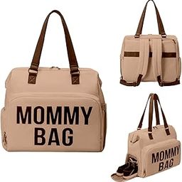 Dravina Diaper Bag for Moms with Large 14-Compartment Storage, Insulated Pockets, Shoe Compartment, Waterproof Baby Bag | Premium Leather Shoulder Strap for On-the-Go Moms, 40cm-image-63