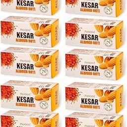 Nandini Kesar & Almond Goti Facial soap For Man & Women, 25g. (Pack of 10)-56