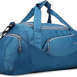 Polyester Duffle Bag for Travel, Outing & Solo Trip | Adjustable Handles | Bags for Men & Women | Green, 21 Cm Luggage | Cabin Size, 4 Compartments Bags - Zipper Lock-image-91