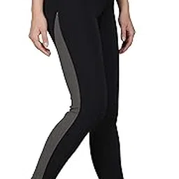Imperative Gym wear Leggings Ankle Length Workout Color Block Pants | Stretchable Tights | High Waist Sports Fitness Yoga Track Pants for Girls & Women (3XL, Grey)-picture-27