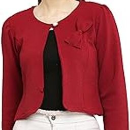 STYLE BEURUA Women's Cropped Blazer with Ruffle Detail, Grey, 3/4 Sleeve-28