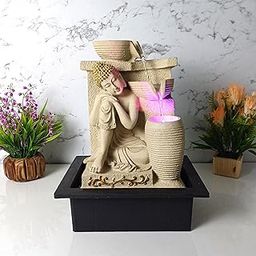 Nirvana Buddha Table Top Water Fountain for Home Decor/Office/Vastu/House Warming/Gift-image-14