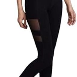 Women’s Stretchable Tights/High Waist Sports Fitness Yoga Track Pants for a comforted (M) Black-image-38