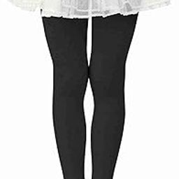 KIDZOOMART Opaque Stockings Tights for Dance and Costume, Black Red and White, Full Length free size 4y to 9y size 3 pc set (IN, Age, 6, 7, Black, Red & White)-image-97