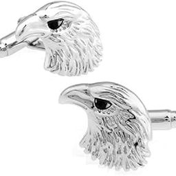 Eagle Bird of Prey Pair Cufflinks in a Presentation Gift Box & Polishing Cloth-image-48