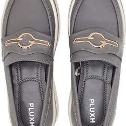 Women Platform Heel Wedges Loafers-image-46