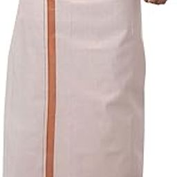 RAMRAJ trending cotton solid adjustable dhoti for men(L ; Copper/Copper)-image-35