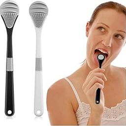 COOKVITA Tongue Cleaner for Adults Silicone Tongue Scraper | Soft Tounge & Tung Cleaner | Fan Shape Tongue Brush Helps Fight Bad Breath | Tough Tongue Cleaner for Baby, Kids, Women, Men (2 pcs)-image-64