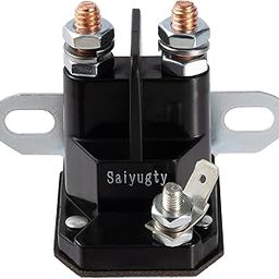 Saiyugty 030817 832-1211-210 8321211210 Lawn Mower Starter Solenoid Compatible for Trombetta Hustler Zero Turn Lawn Mower, Replacement Starter Solenoid Relay Part, DC 12V-6