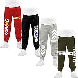 KYDA KIDS Boy's Loose Fit Track Pants(Pack Of 4)-image-59