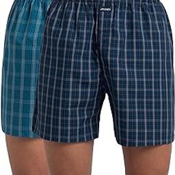 1222 Men's Super Combed Mercerized Cotton Woven Checkered Boxer Shorts with Back Pocket (Pack of 2_Colors & Checks May Vary)-image-11