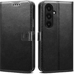Flip Case for vivo V40e 5G | Card Slots, Magnetic Closure, Black-image-30