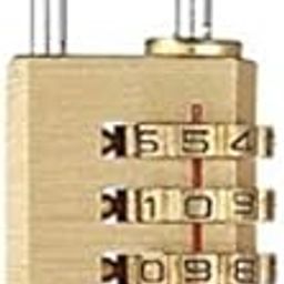 ATC 3 Digit Number Lock | Security Padlock, Luggage Travel Locks, Code Lock with Alloy Body for Travel Suitcases Luggage Bag Case Locker, School Gym, Bike Lock (Golden)-picture-11