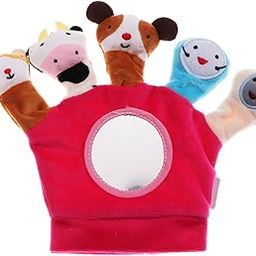 Animal Doll Kids Glove Hand Puppet Soft Plush Toys Finger Toys Red-image-10
