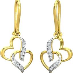 18KT Yellow Gold and Diamond Stud Earring for Women-image-69