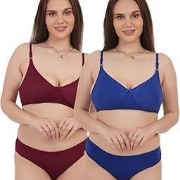 Lingerie Set Non-Padded Bra and Matching Panty for Women-image-59