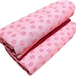 Enakshi (LABEL) Creations Yoga Towel Gym Towel Practice Hot Yoga Mat Towel for Indoor Home Gym Fitness Pink-image-27