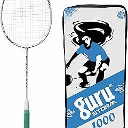 GURU Badminton Racket, Storm-1000 Adjustable Badminton Racket Pack of 1 Jointless with TPE Handle Padded Cover-picture-31
