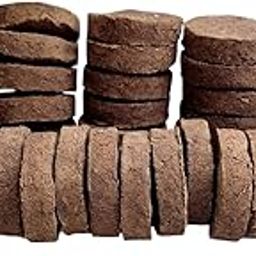 Natural Desi Cow Dung for Havan, Pooja & Religious Purpose | Handmade Chemical-Free & Eco-Friendly (Round, 7 cm.) (Pack of 16)-image-21