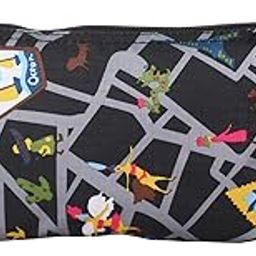 Design Canvas Zipper Pouch for Women Set of 2 (Black Grey)-picture-15