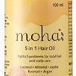 Moha:5 In 1 Hair Oil For Hair Growth & Hair Fall Reduction Coconut Oil, Almond Oil, Rosemary Oil, Wheatgerm Oil, Tea Tree Oil & Sesame Oil, All Hair Type Clinically Proven, 100 Ml-image-91