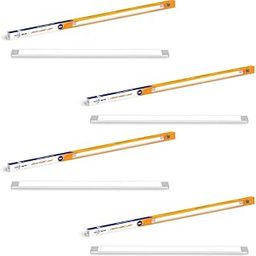 Wipro Garnet Linear under Cabinet Light | Warm White (2700K) | Comforting Light for home, kitchen, drawing room cabinets | 10w LED Light with surge protection upto 2.5KV | 2FT Light | Pack of 4-22
