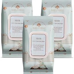 Baby Forest Neer 99.9% Water Baby Wipes- Pack of 3 | Ideal for 0 Plus Months | No Added Fragrance | Cruelty-Free | Plant-Based Formulations | Pack of 3 Wipes | Dermatologically Tested-image-29