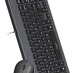 FINGERS ImperialCombo-D2 Wired Keyboard & Mouse Combo (Slim Design, Scissor Keys Laptop-Style Typing, Full Sized Layout, 1000 DPI, Windows® | macOS | Linux Compatible), Jet Black-20