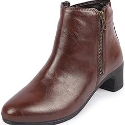 Women Flared Heel Boots-image-35