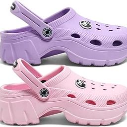 Serene Women's Lightweight Comfortable Waterproof Classic Clogs-Pack of 2-picture-38