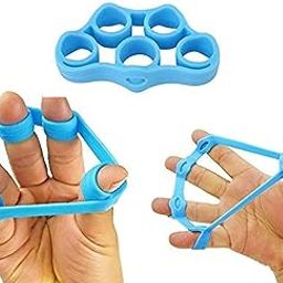 Alexvyan Finger Exercise Finger Grip Finger Stretcher Resistance Bands Hand Extensor Exerciser Elastic Finger Grip Trainer for Relieve Joint Pain, Rehabilitation,Relaxation Grips Workout-image-4