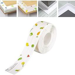 Tactine Waterproof Tape for Kitchen Sink Oil Proof Caulk Tape Strip Self Adhesive Bathroom Corner Caulking Sealing Tape Gap Sealer Waterproof Tape for Platform Basin Toilet (Multi Print)-18