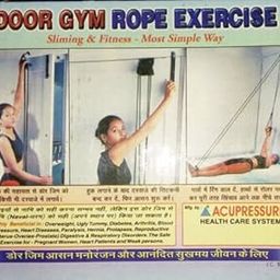 ACUPRESSURE HEALTH CARE SYSTEMS Door Gym Rope Exercise Slimming and Fitness (Multicolor)-image-87