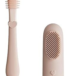 DRAVYONEY 3 In1 Silicone Toothbrush Set baby finger toothbrush set for new born baby Tongue Cleaner for Toddler Oral Care Baby Finger Toothbrush Tongue Oral Cleaner (1set) (Multicolor)-image-96