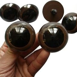 50 Pcs Brown Teddy Bear Eyes Doll Plastic Safety Eyes Craft Eyes with Washers(30 MM)-image-99